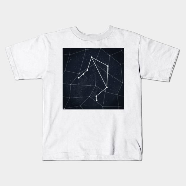 Libra Constellation Kids T-Shirt by RAADesigns